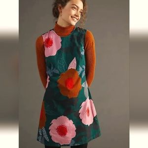 NWT Conditions Apply by Anthropologie Floral Shift Mini Dress Size XL